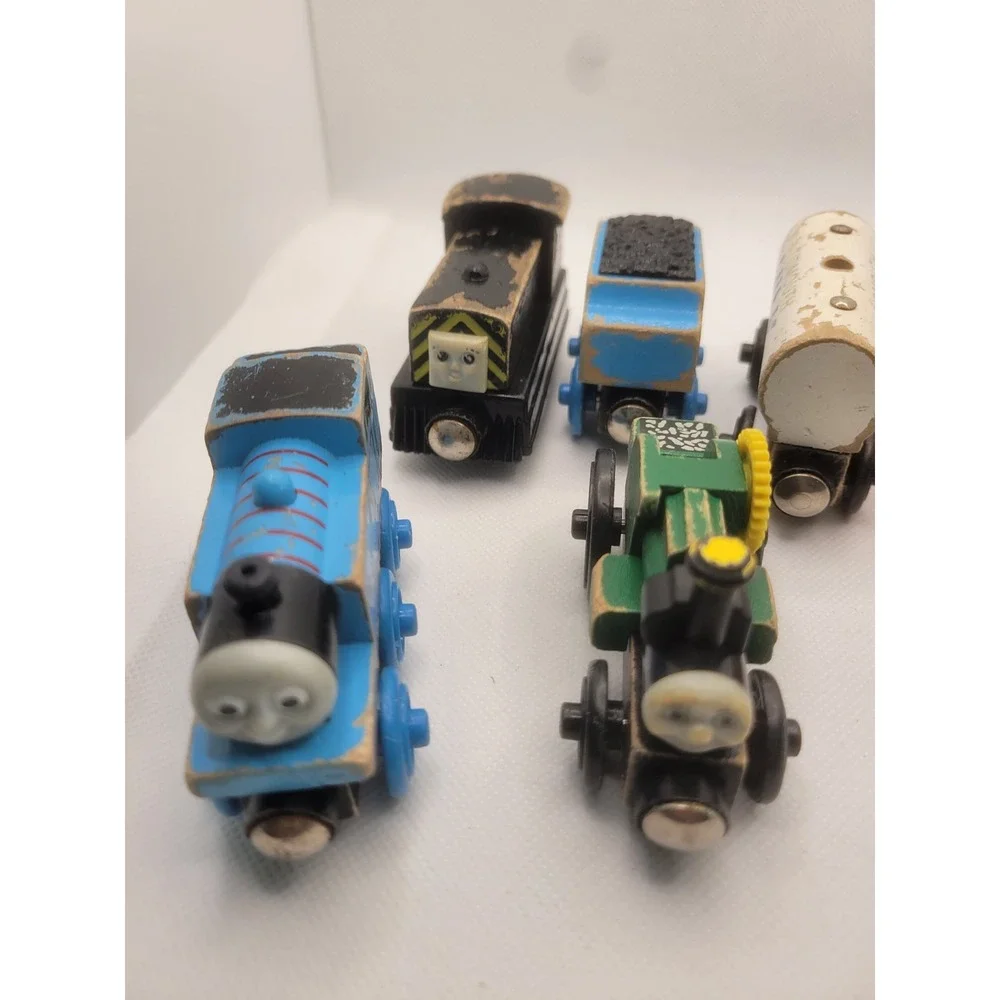 Thomas & Friends Wooden Railway Lot 7pc Thomas Mavis Sir Handel Trevor Terence